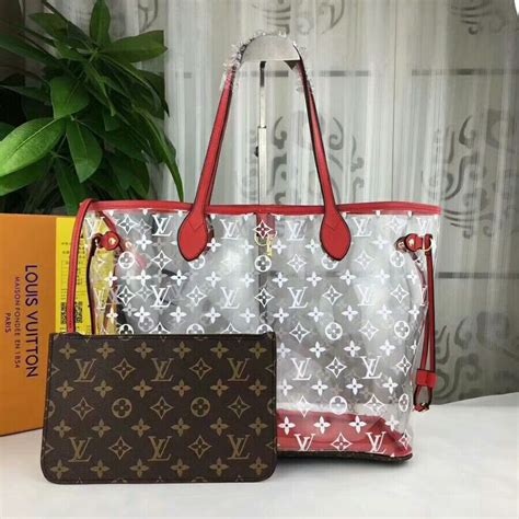 louis vuitton tote white|louis vuitton clear tote bag.